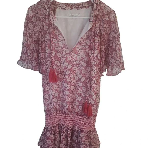 REBECCA MINKOFF PEBBLE FLORAL PRINT DRESS, SIZE SMALL - Picture 4 of 6